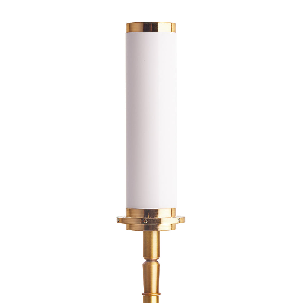 Pooky - Wisteria Rechargeable Table Lamp Base - Glass - Antique Brass Finish