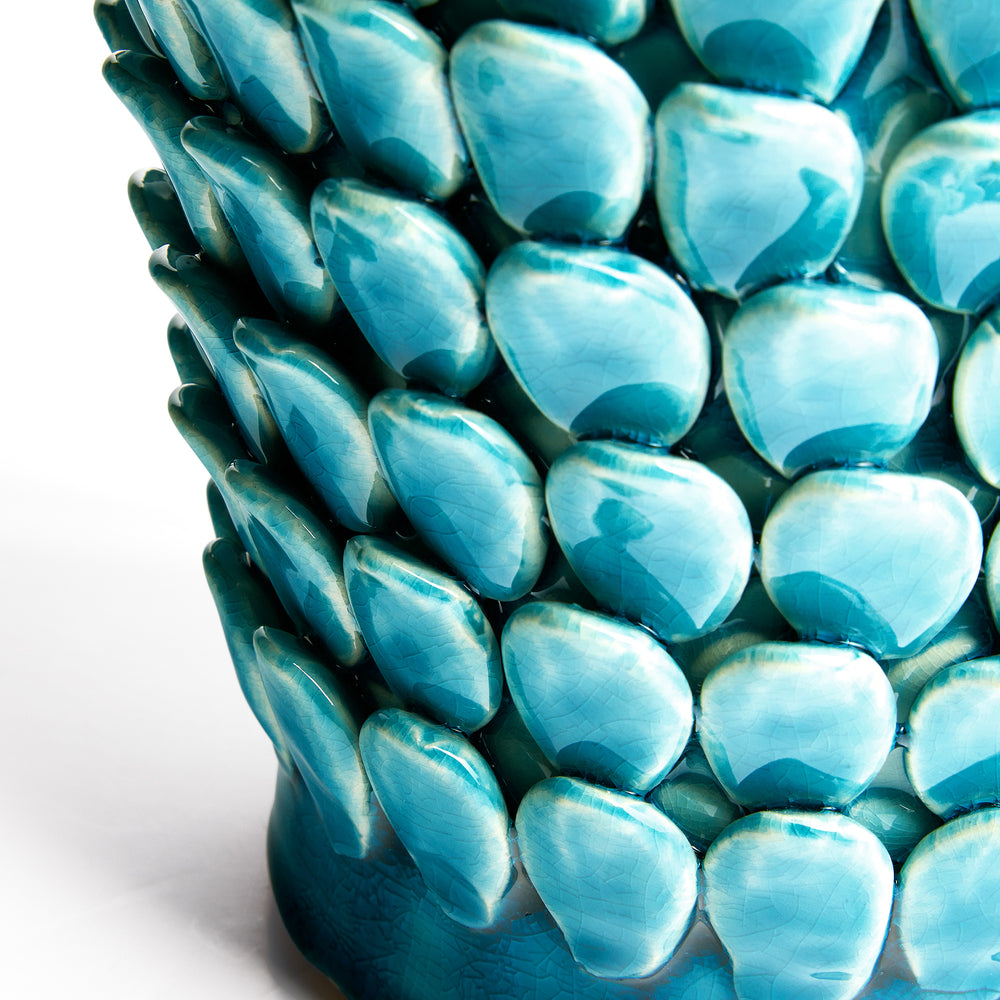 Pooky - Regular Stucco Table Lamp Base - Turquoise Ceramic