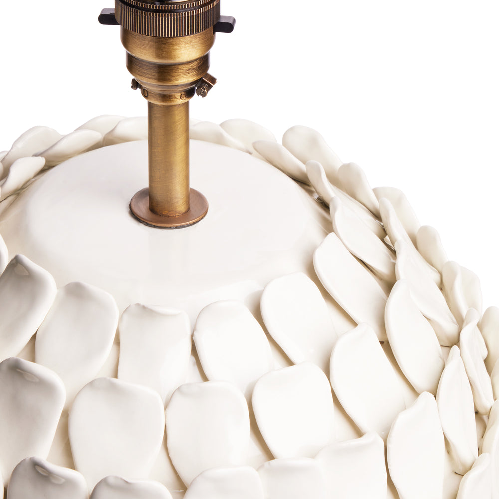 Pooky - Larger Stucco Table Lamp Base - Stone