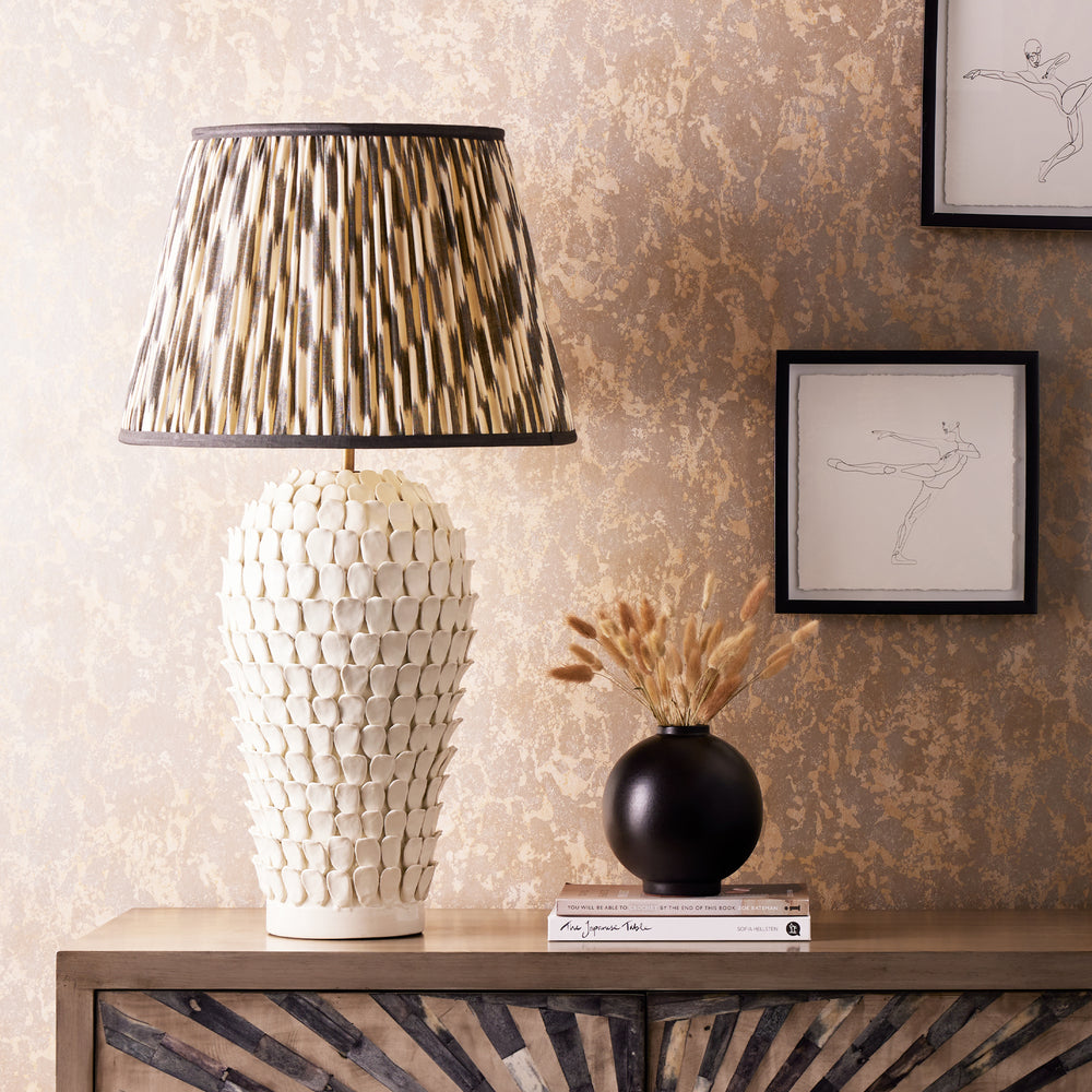 Pooky - Larger Stucco Table Lamp Base - Stone