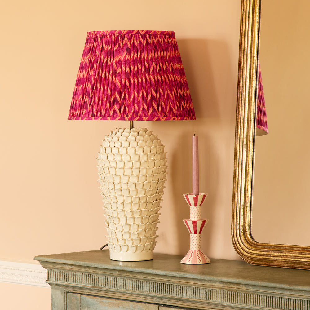 Pooky - Larger Stucco Table Lamp Base - Stone