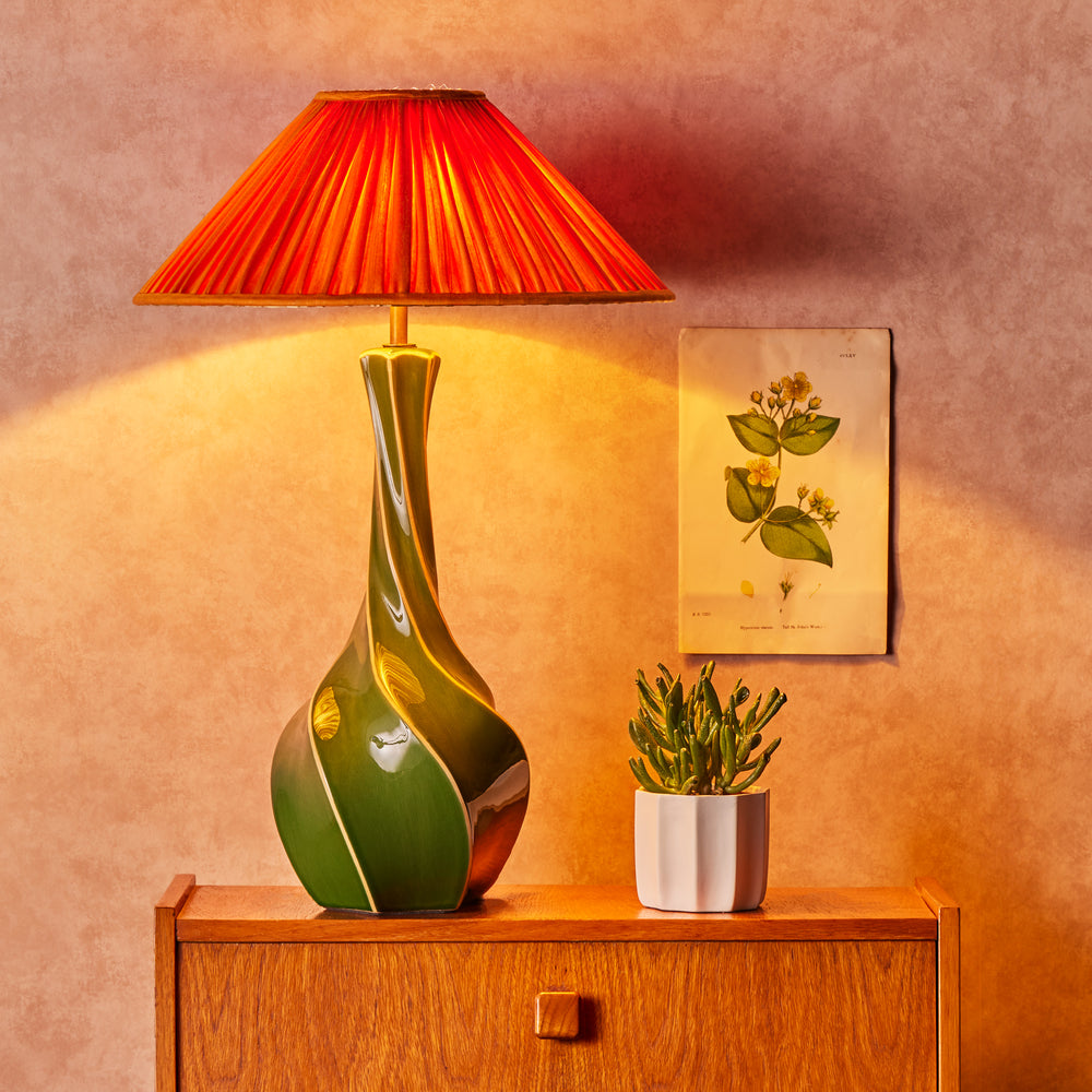 Pooky - Twistle Table Lamp Base - Green