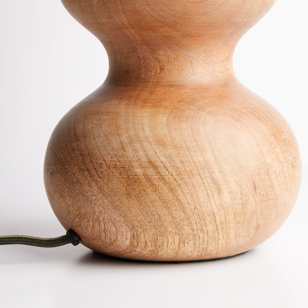 Pooky - Larger Wobster Table Lamp Base - Natural Wood