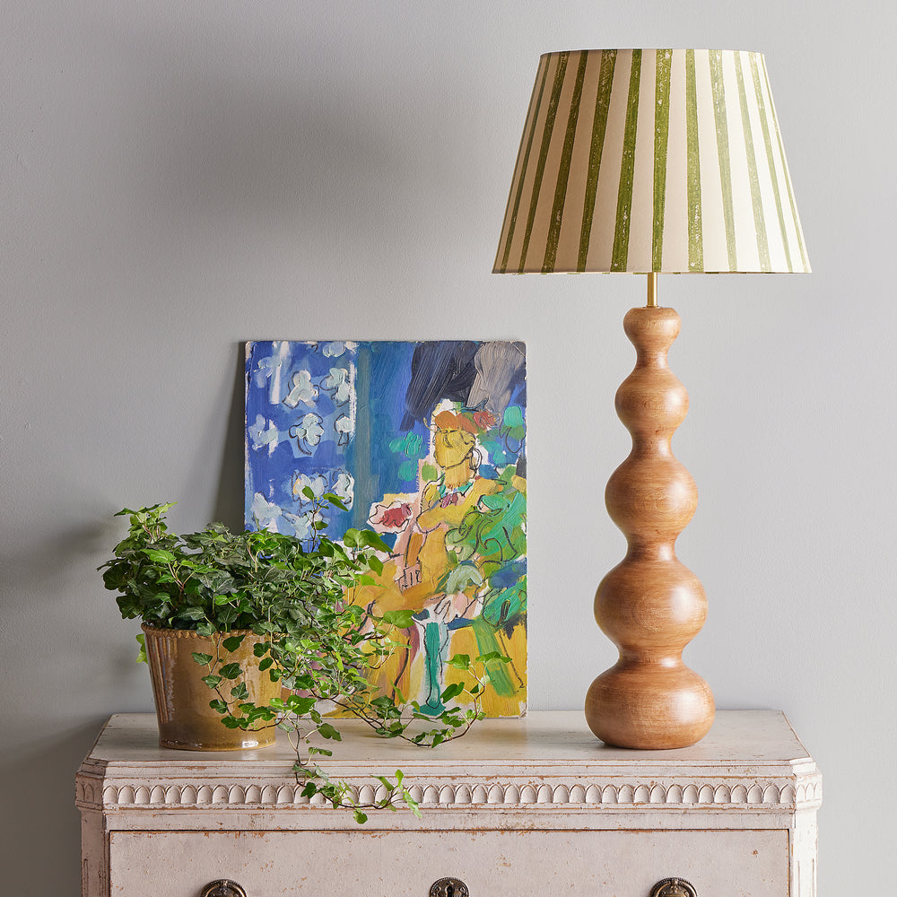 Pooky - Larger Wobster Table Lamp Base - Natural Wood