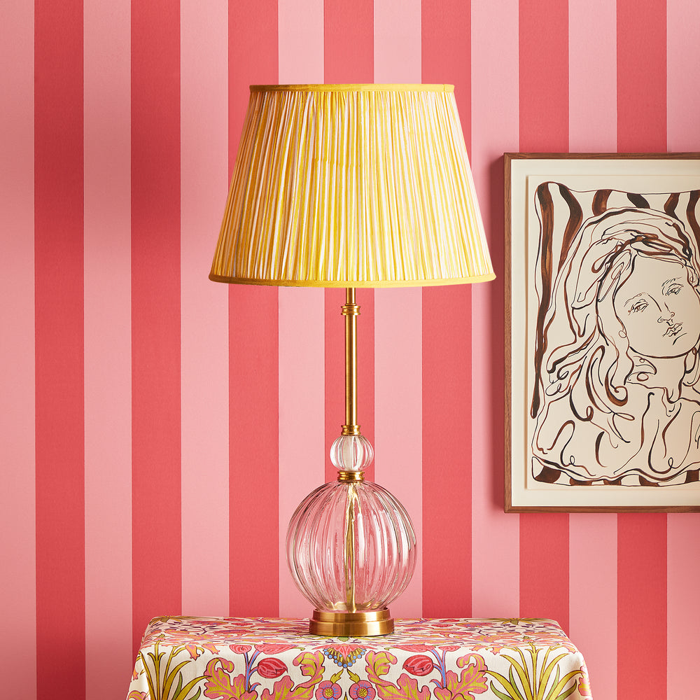 Pooky - Zsa Zsa Table Lamp Base - Clear Blown Glass and Brass