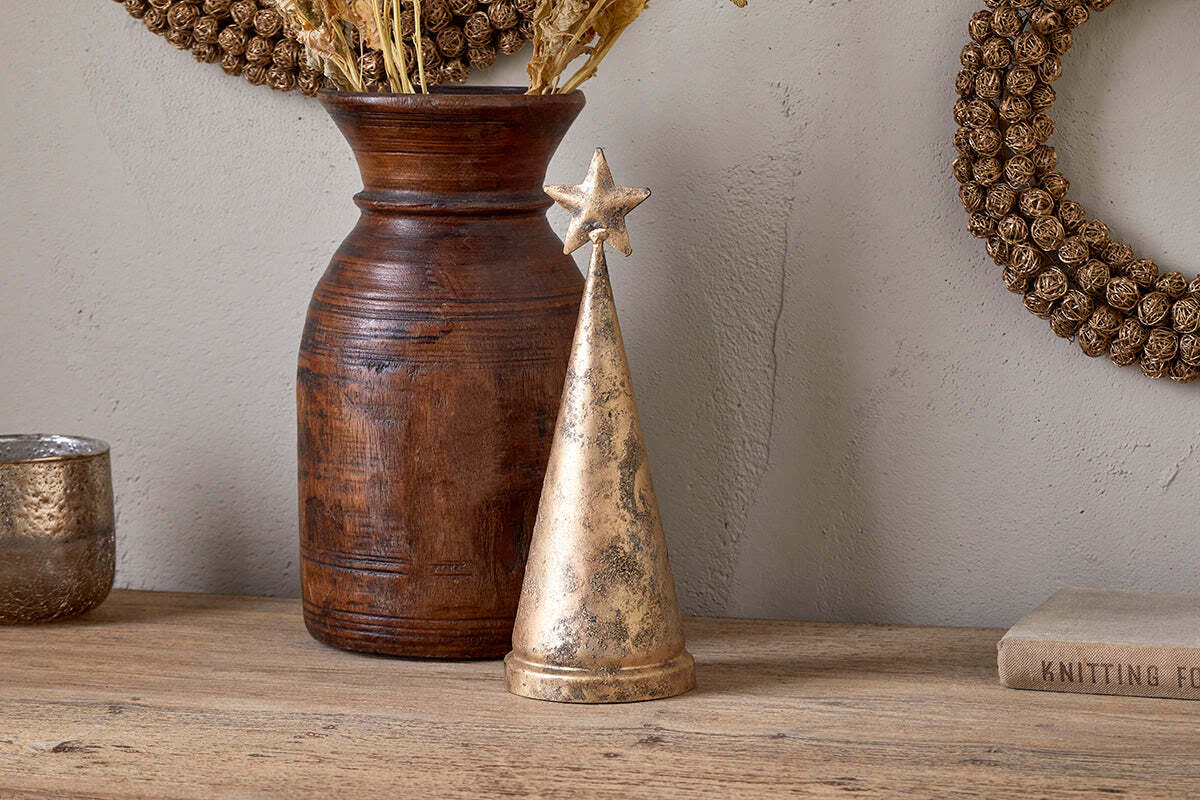 Nkuku - Talna Tree Bell - Antique Brass - Small