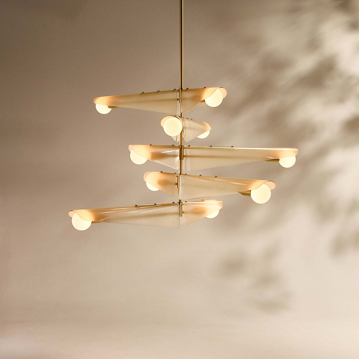 Tala Sycamore Chandelier 5 Tiers in Dusk Pink