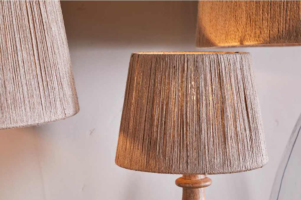 Nkuku Tiwa Woven Jute Lampshade - Natural