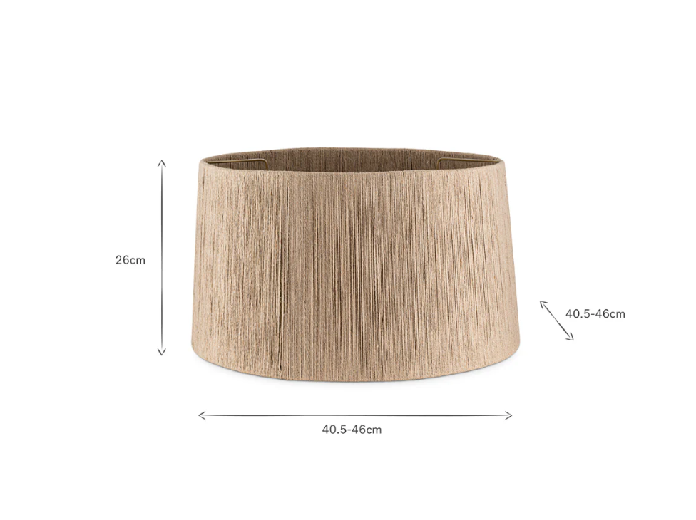 Nkuku Tiwa Woven Jute Lampshade - Natural