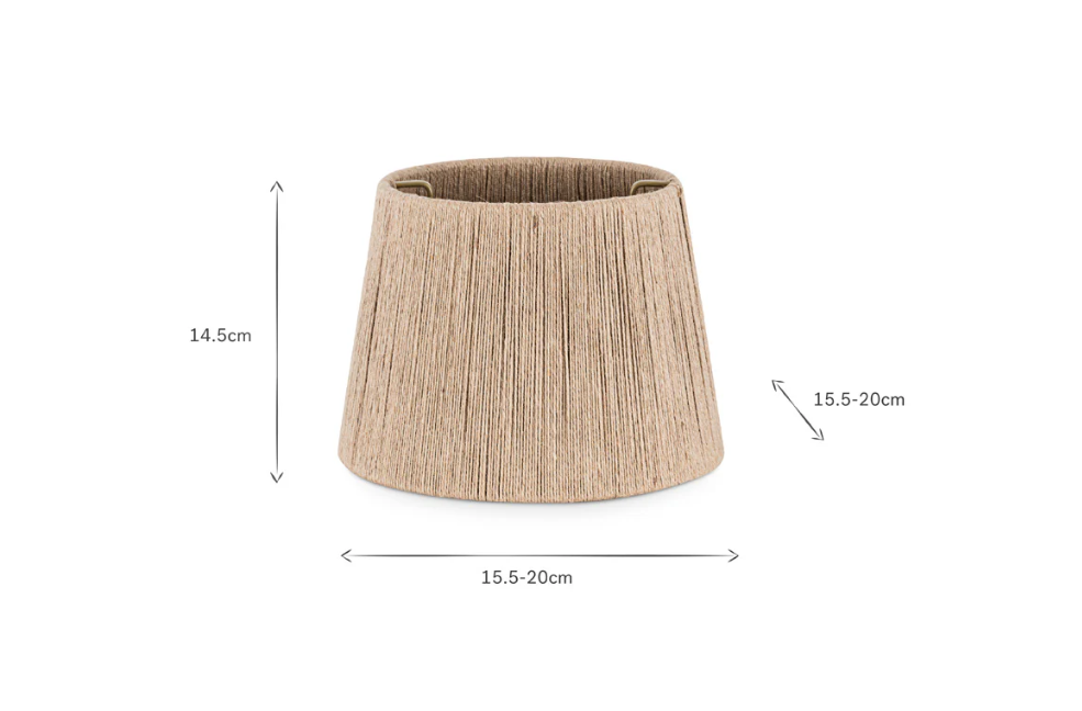 Nkuku Tiwa Woven Jute Lampshade - Natural