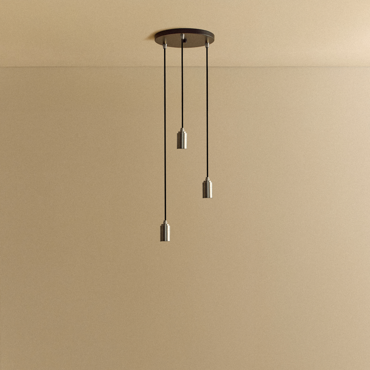 Tala Triple Pendant in Stainless Steel