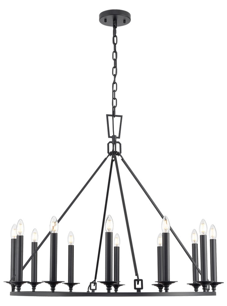 Franklite Tudor 12 light Chandelier