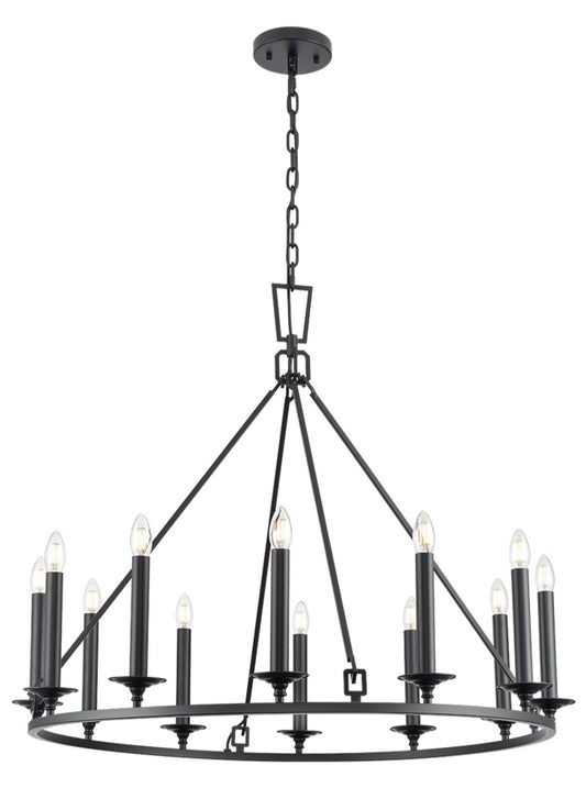 Franklite Tudor 12 light Chandelier