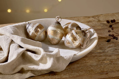 Nkuku Viti Baubles - Gold (Set of 4)