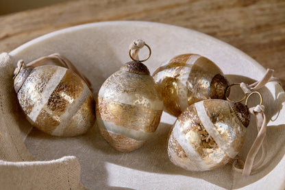 Nkuku Viti Baubles - Gold (Set of 4)