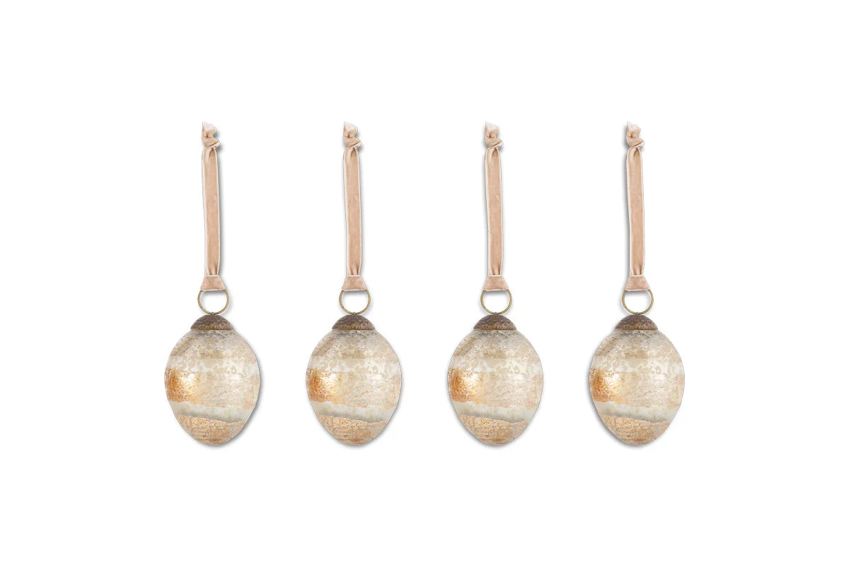 Nkuku Viti Baubles - Gold (Set of 4)