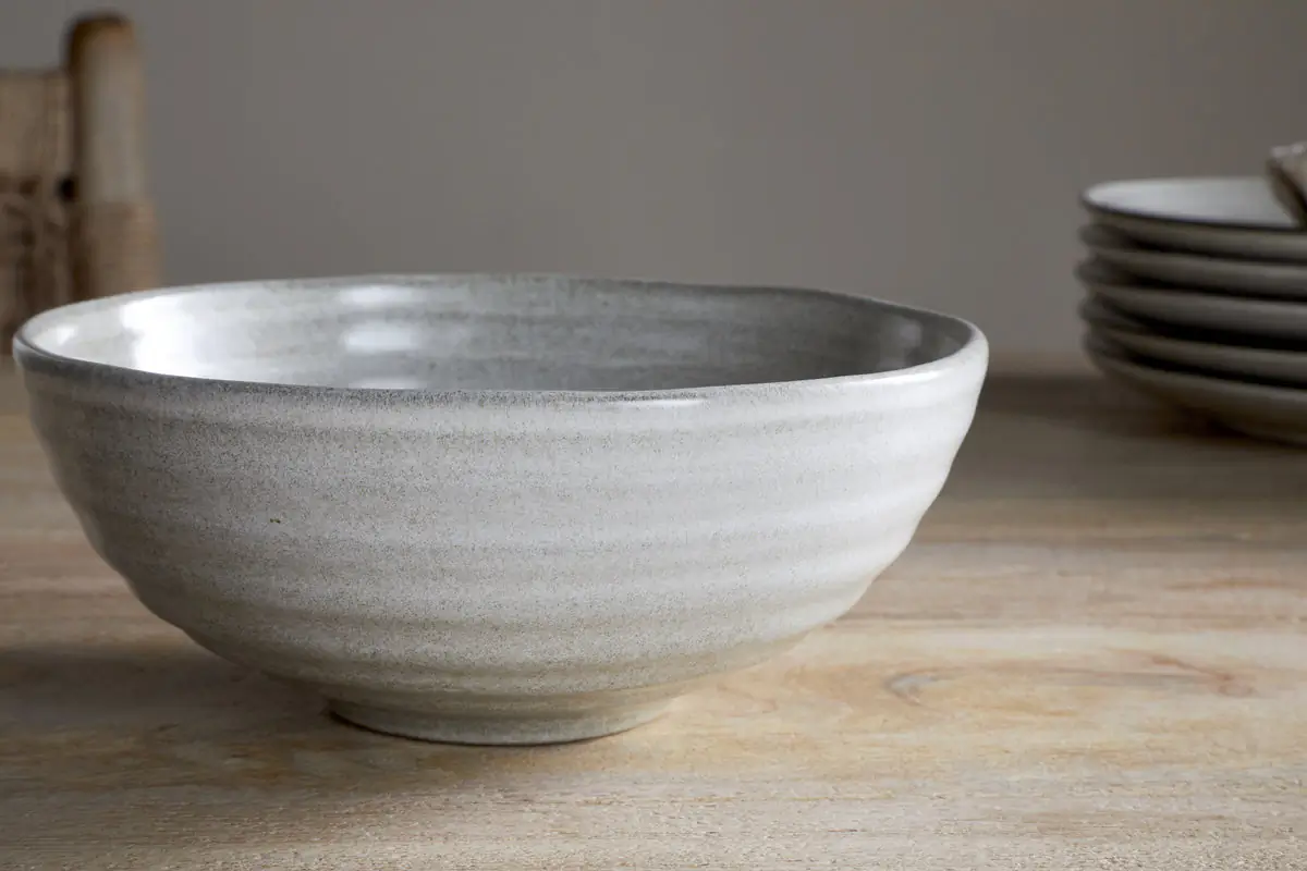 Nkuku - Valinha Earthenware Cereal Bowl - Grey