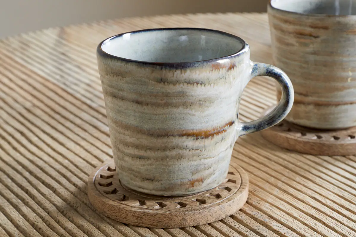 Nkuku - Vizo Mugs - Grey (Set of 2)