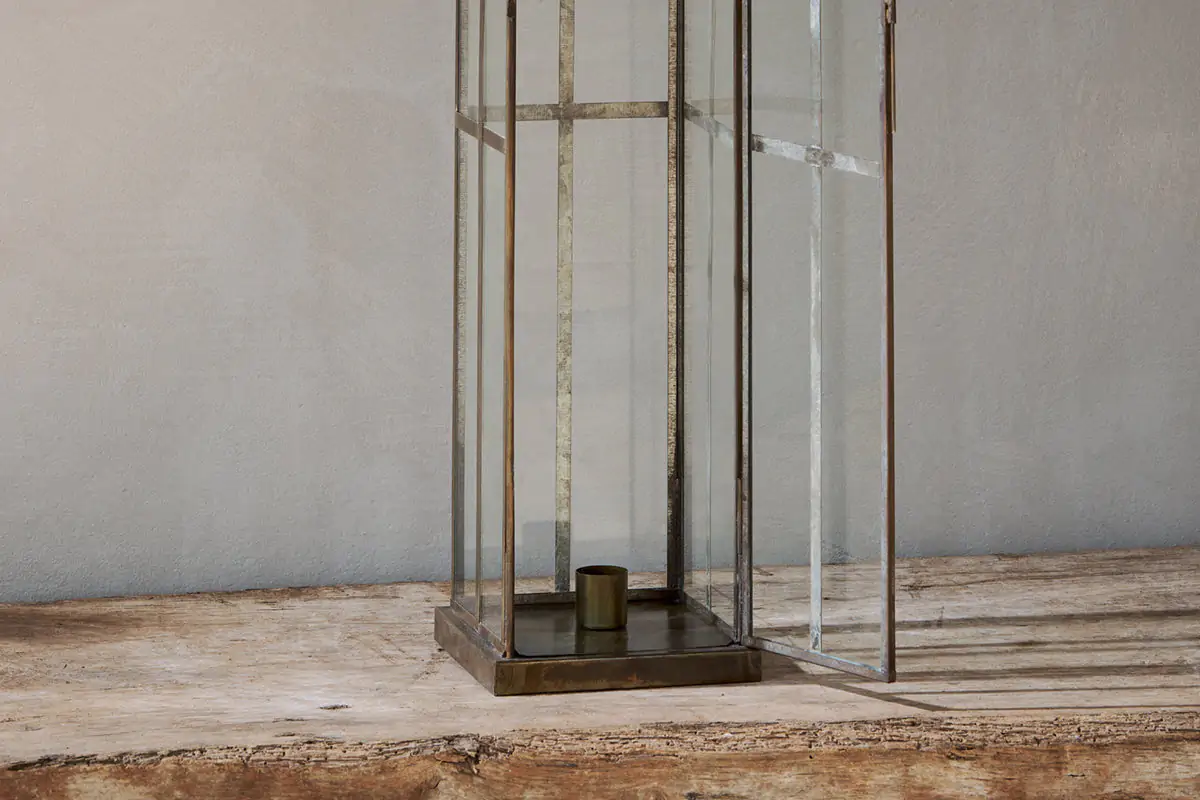 Nkuku - Vemula Lantern - Antique Brass - Large