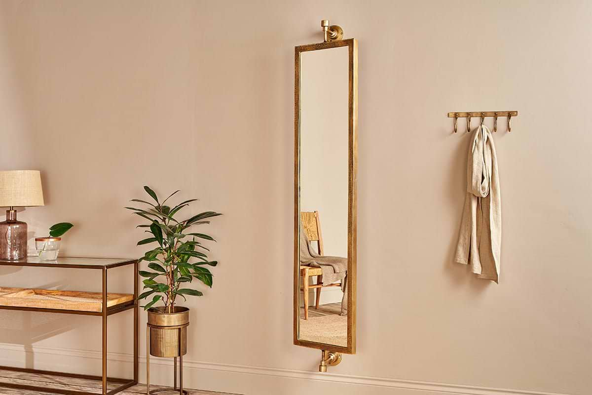 Nkuku - Visala Swivel Full Length Wall Mirror - Large