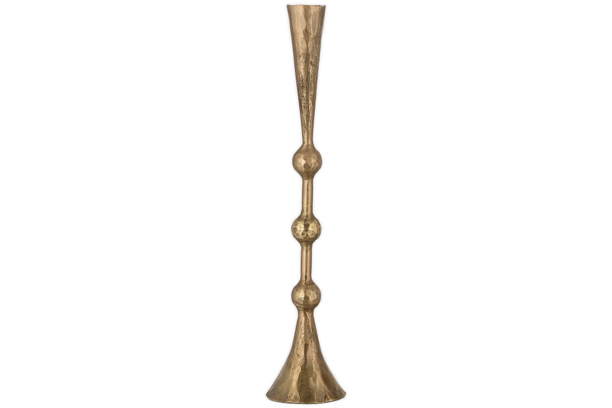 Nkuku - Javanee Candle Holder - Antique Brass - Large
