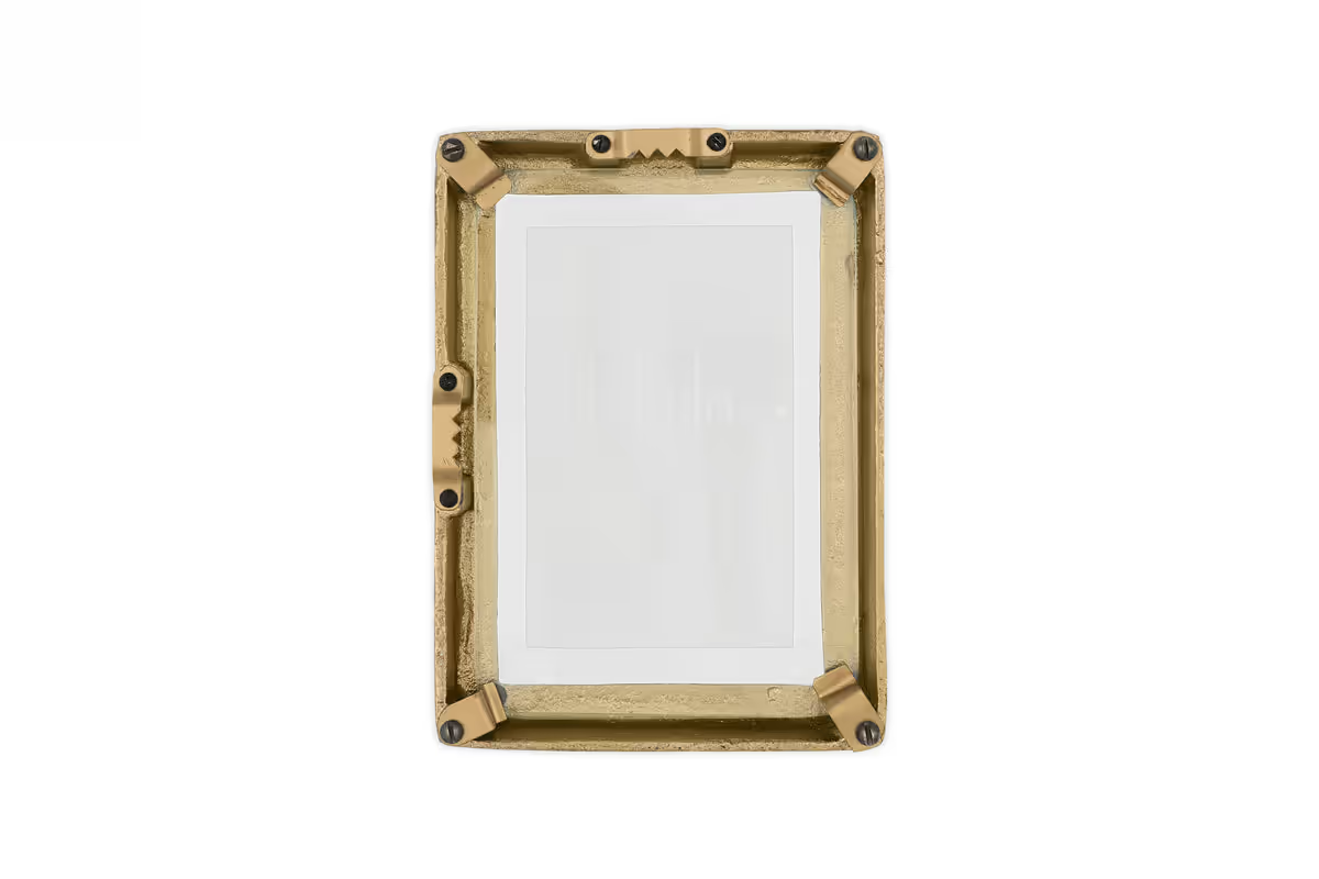 Nkuku - Jahala Wall Hung Photo Frame - Antique Brass - Small