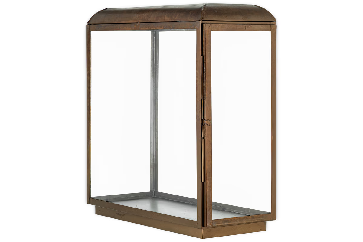 Nkuku - Kiwanda Tall Lantern - Antique Brass