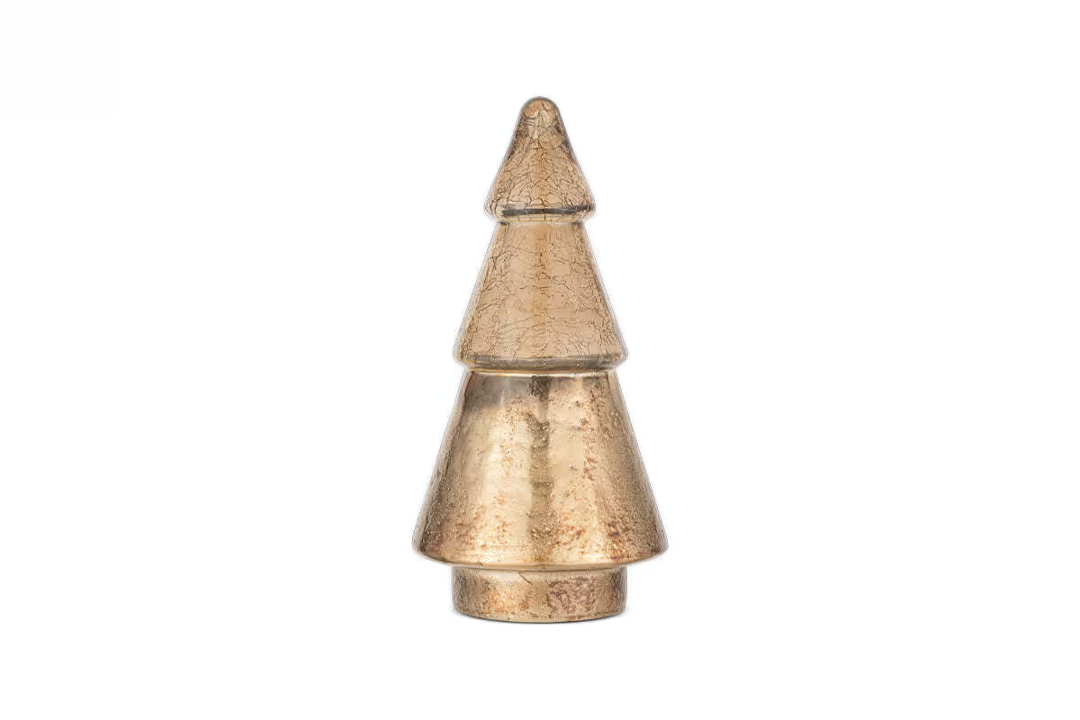 Nkuku - Konara Glass Tree - Gold Crackle - Small