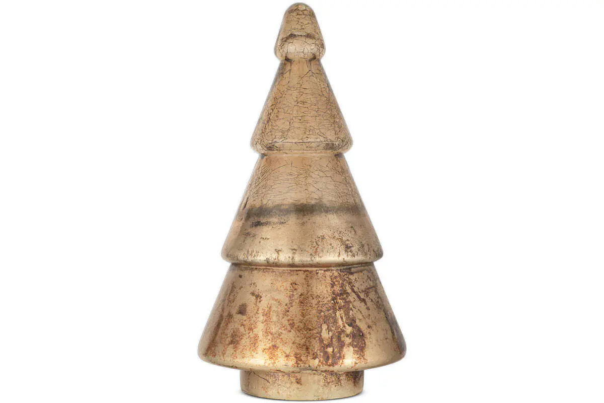 Nkuku - Konara Glass Tree - Gold Crackle - Large