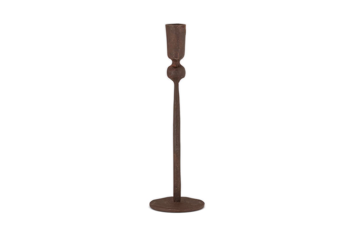 Nkuku - Mawindi Candle Holder - Rust - Medium