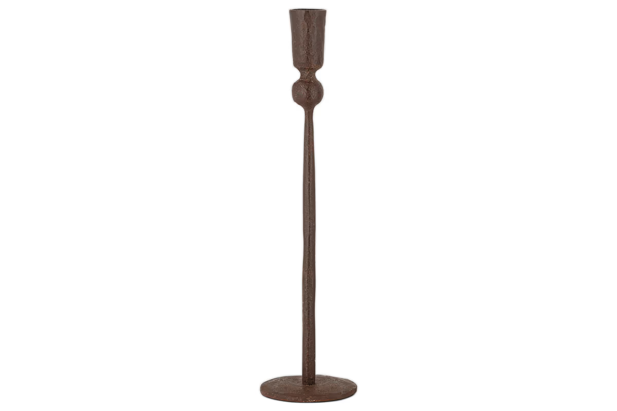 Nkuku - Mawindi Candle Holder - Rust - Large