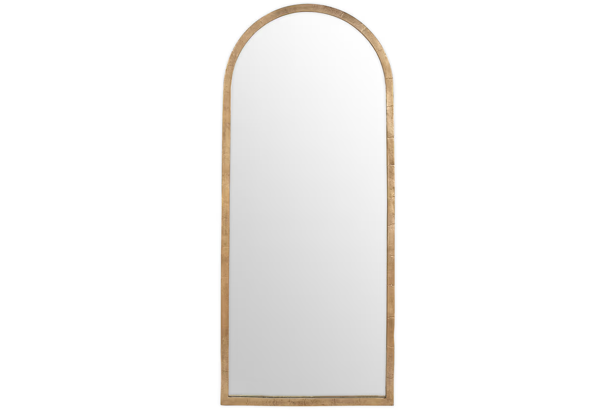 Nkuku - Murwara Full Length Mirror - Antique Brass