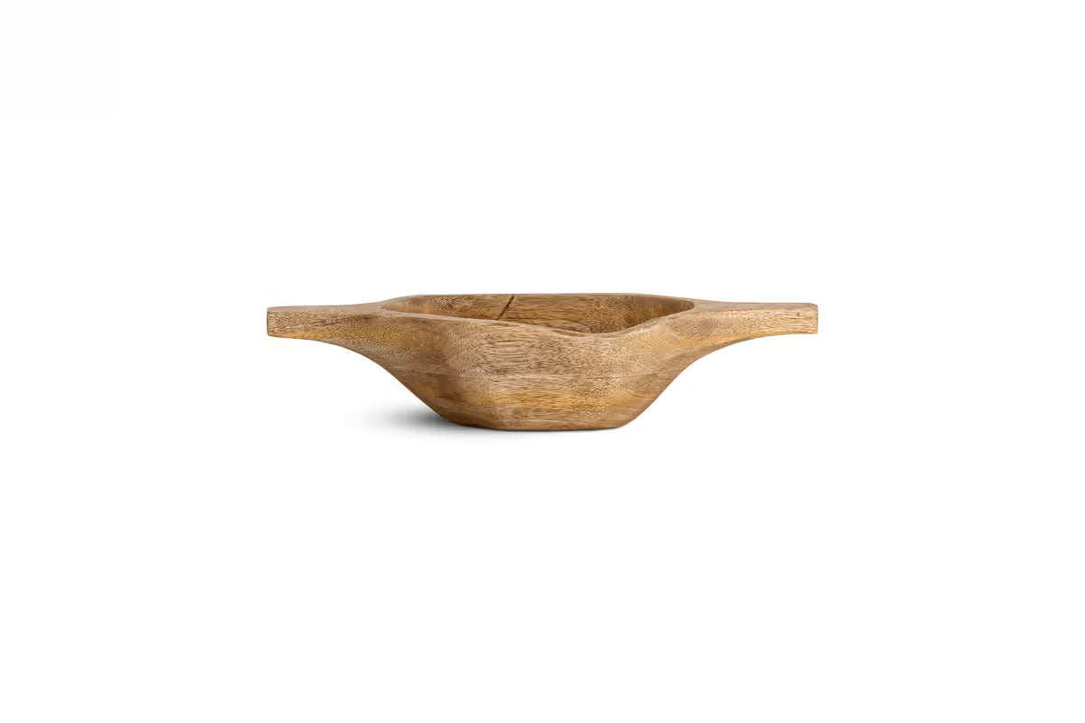 Nkuku - Naashta Handled Serving Bowl - Natural - Smal