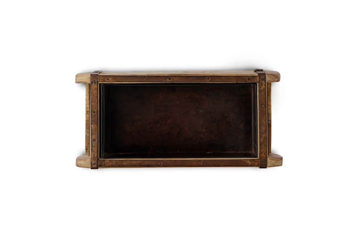 Nkuku - Dudha Reclaimed Brick Box - Natural