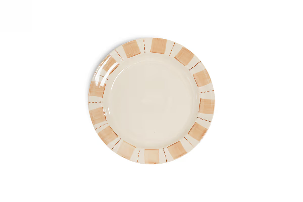 Nkuku - Patthar Side Plate - Cream & Clay