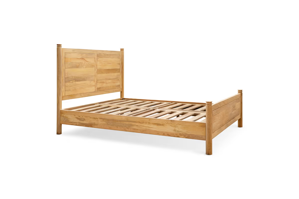 Nkuku - Sri Mango Wood Bed - Natural - King