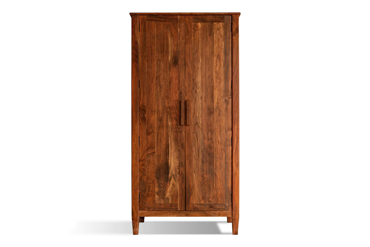 Nkuku - Anbu Acacia Wardrobe - Washed Walnut