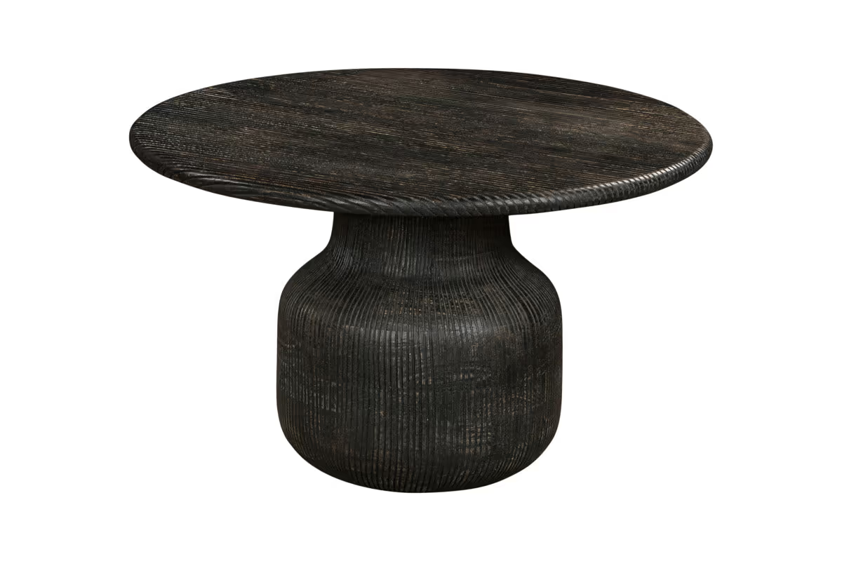 Nkuku - Vivan Grooved Coffee Table - Charcoal