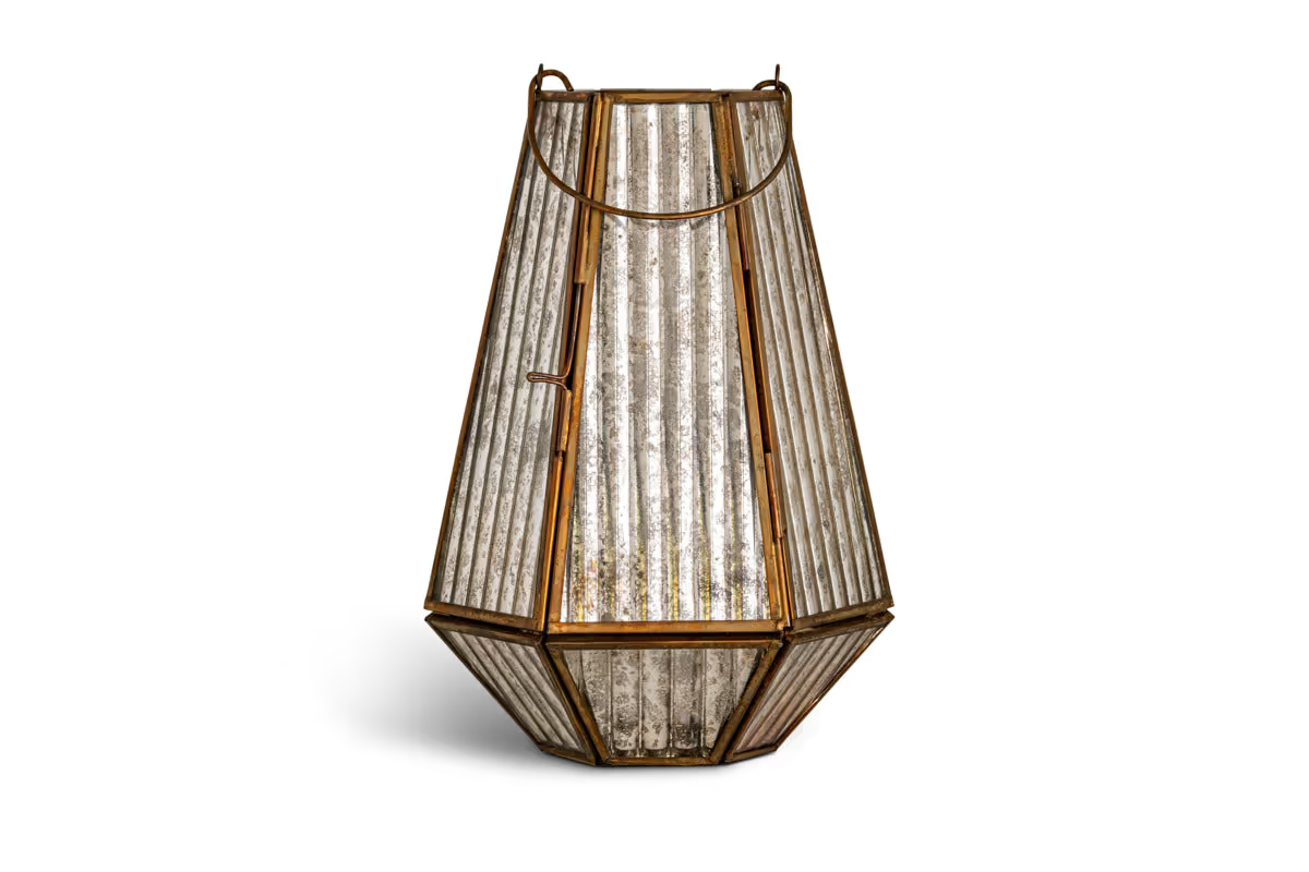 Nkuku - Igbo Lantern - Brass & Clear