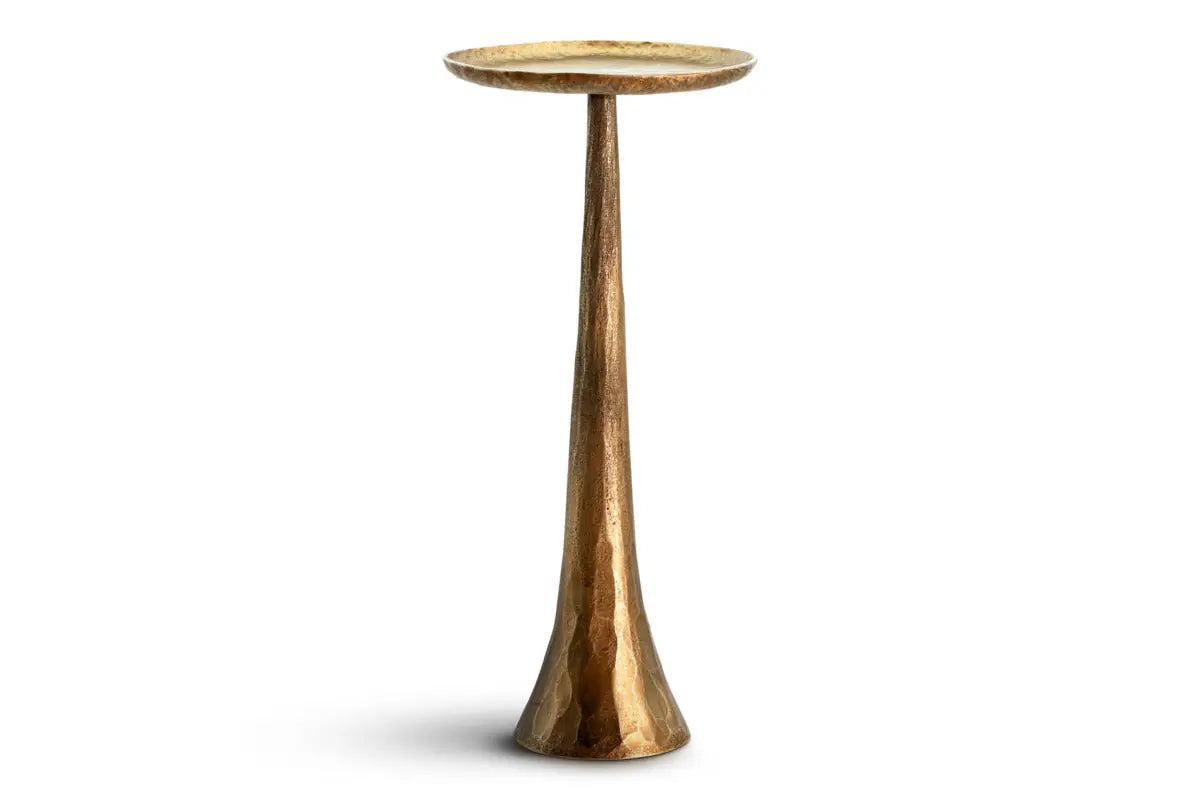 Nkuku - Lora Pillar Candle Holder - Brass - Without Candle