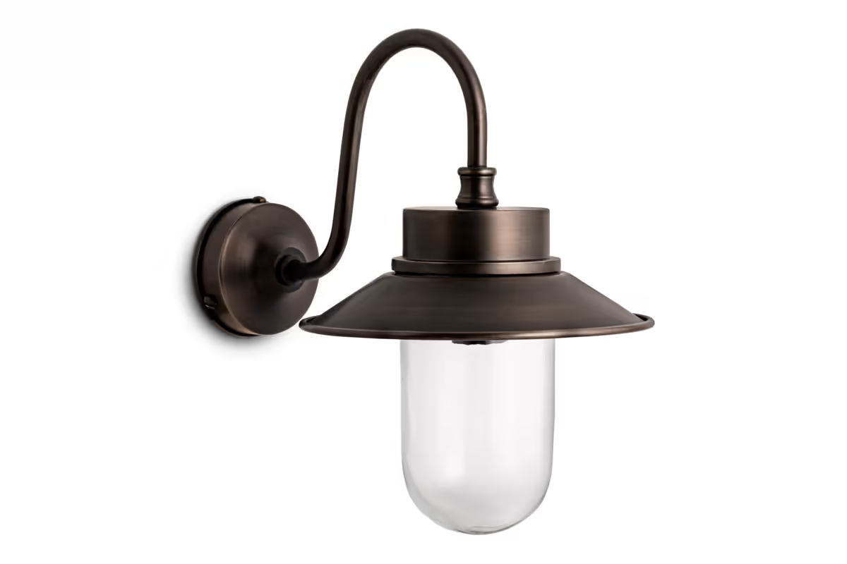 Nkuku - Alwar Outdoor Wall Light - Antique Bronze