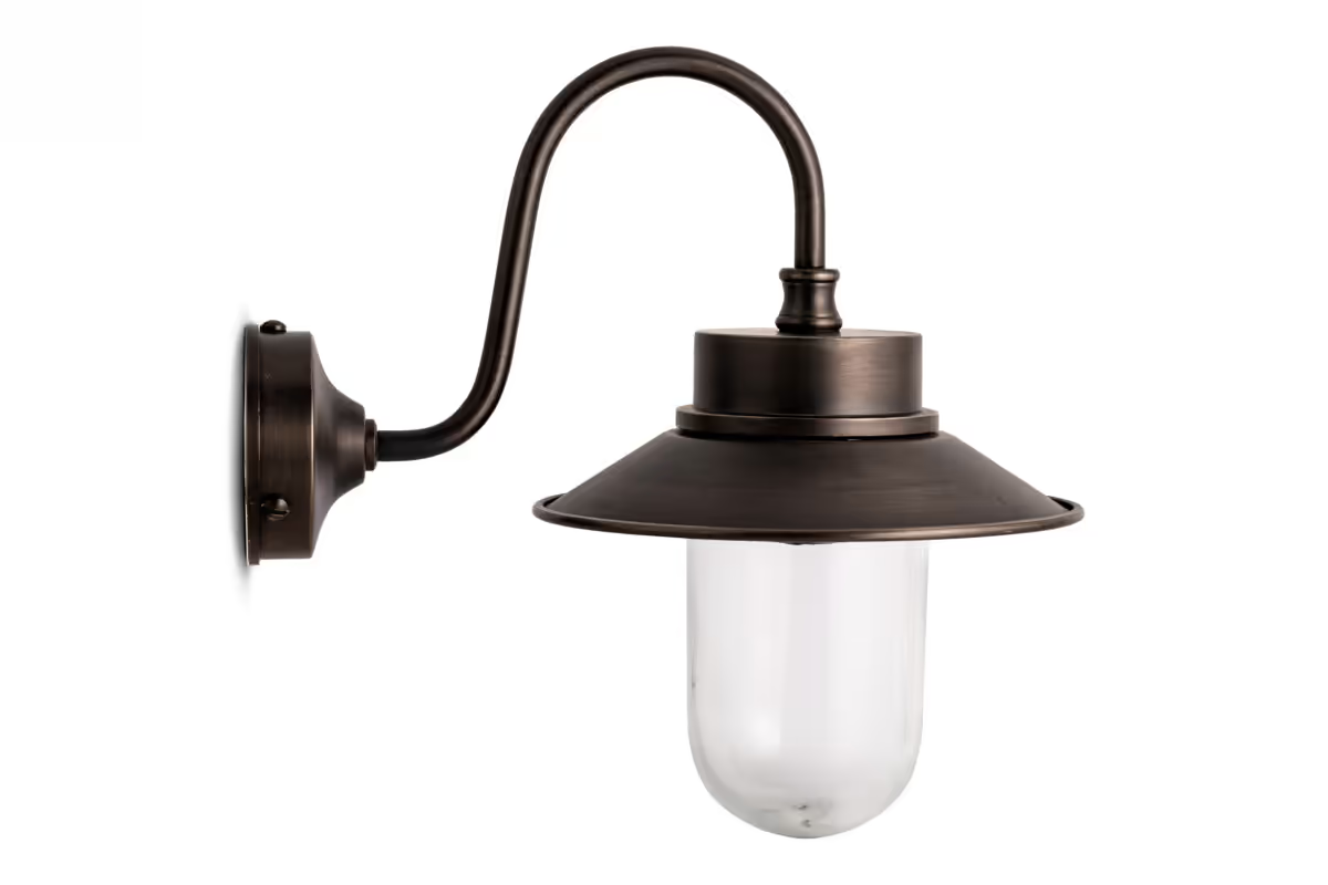 Nkuku - Alwar Outdoor Wall Light - Antique Bronze