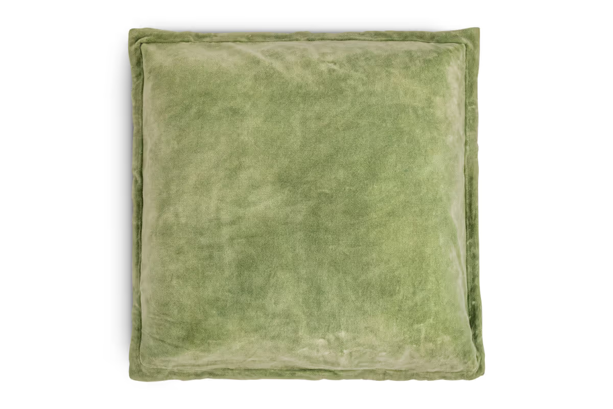 Nkuku - Menmai Velvet Cushion Cover - Eucalyptus - Without Cushion Inner