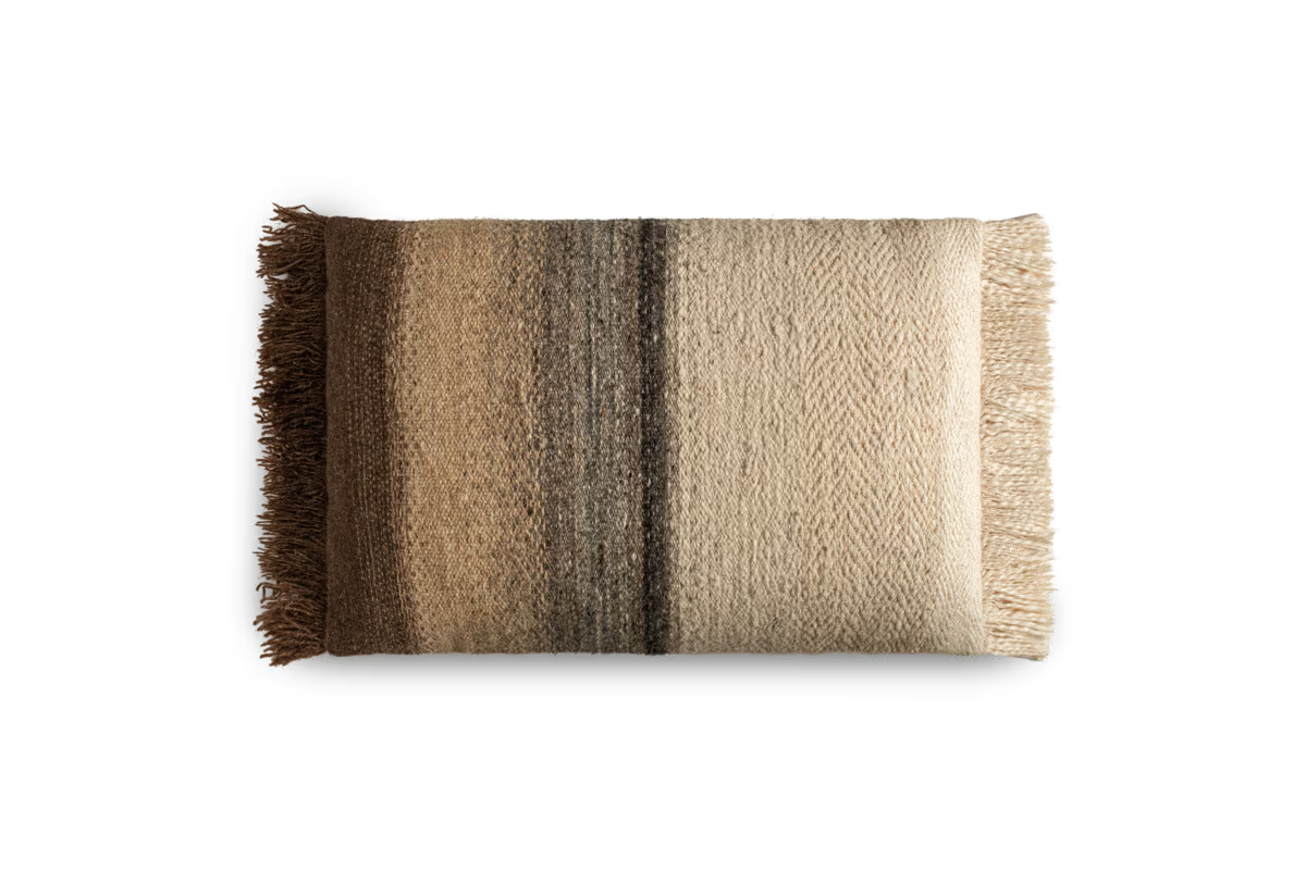Nkuku - Icai Ombre Cushion Cover - Mocha - Without Cushion Inner