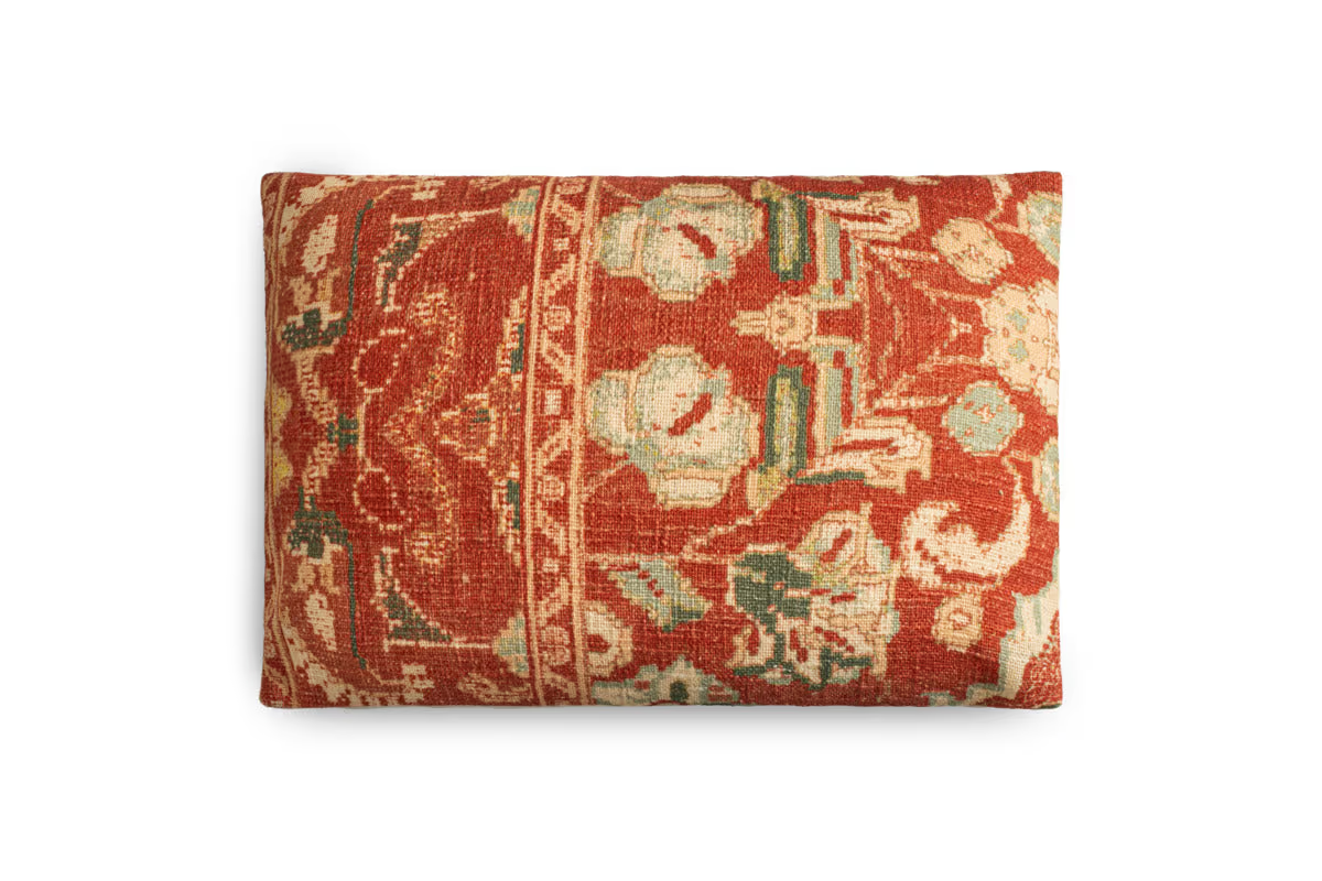 Nkuku - Selyo Tapestry Cushion Cover - Terracotta & Rust