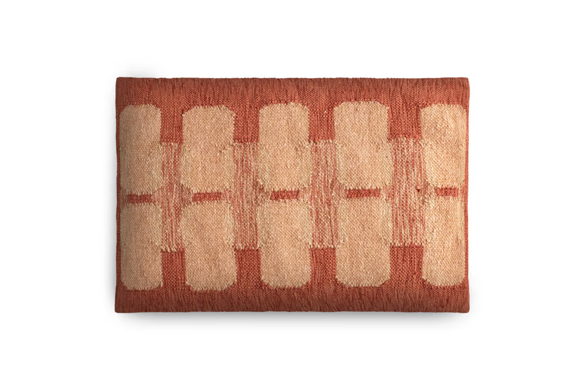 Nkuku - Akki Wool & Cotton Cushion Cover - Dusty Pink - Without Cushion Inner
