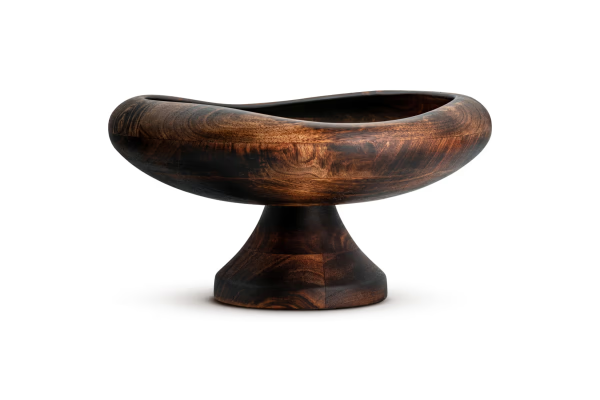 Nkuku - Pedestal Bowl - Natural