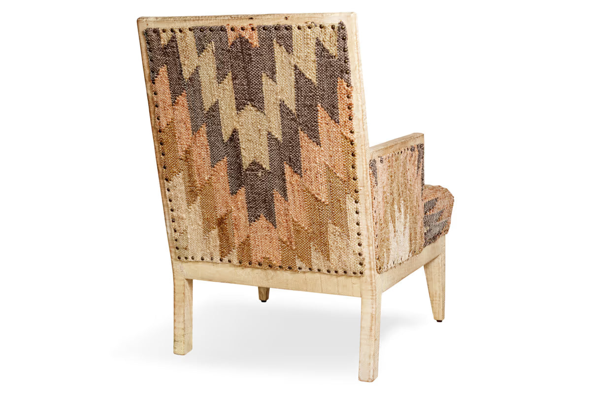 Nkuku - Chhavi Kilim Upholstered Armchair - Multi