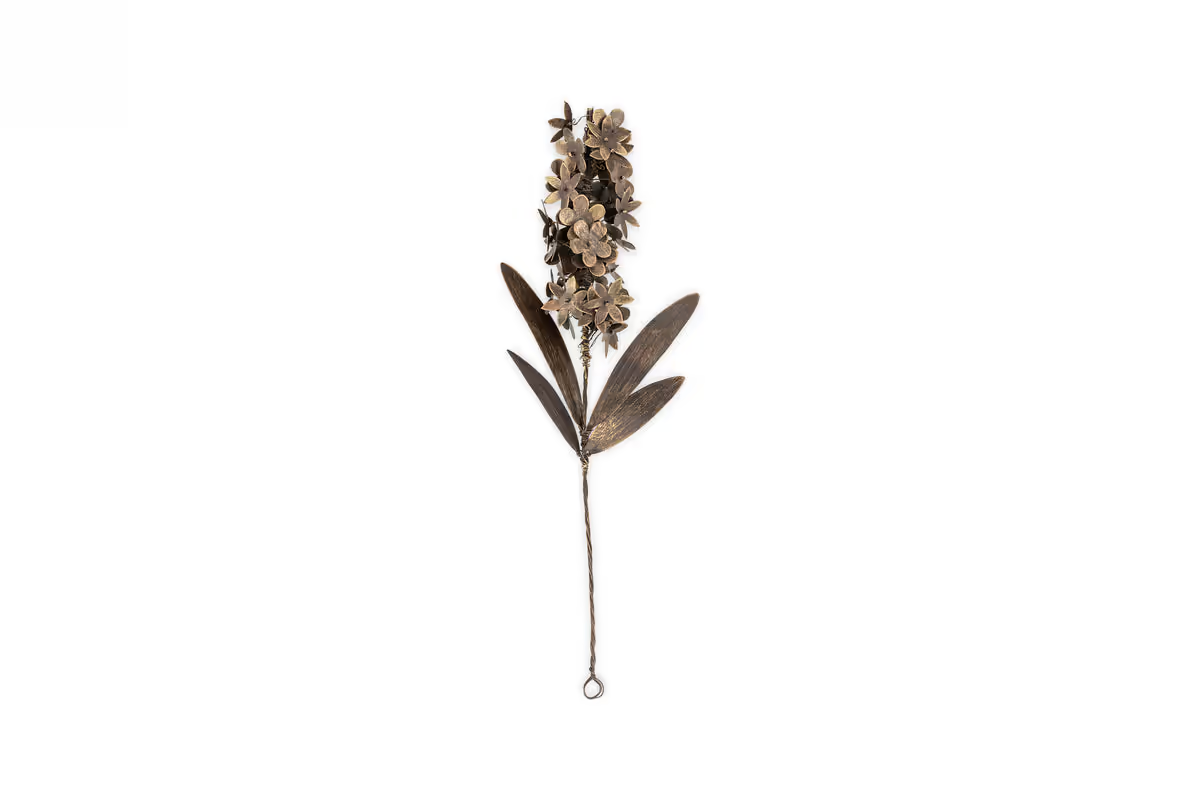 Nkuku - Svara Stem Hyacinth - Antique Brass