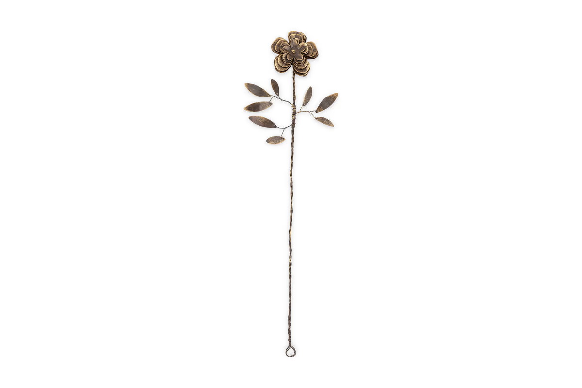 Nkuku - Svara Stem Rose - Antique Brass